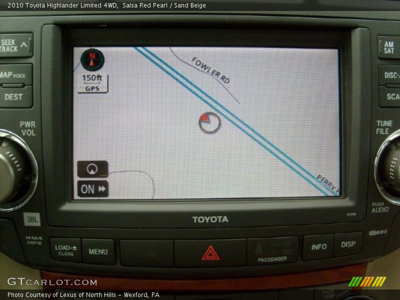 Salsa Red Pearl / Sand Beige 2010 Toyota Highlander Limited 4WD