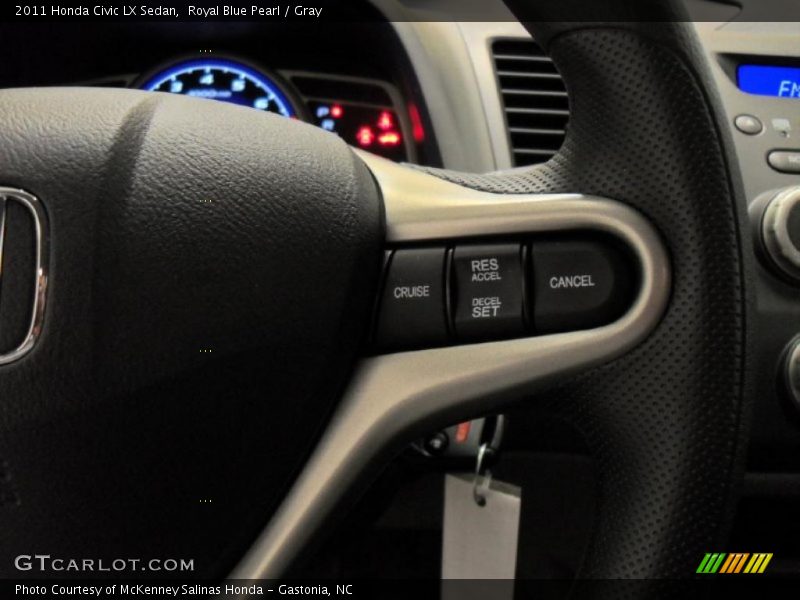 Royal Blue Pearl / Gray 2011 Honda Civic LX Sedan