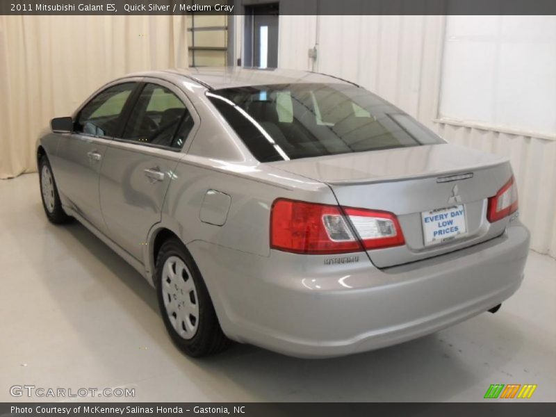 Quick Silver / Medium Gray 2011 Mitsubishi Galant ES