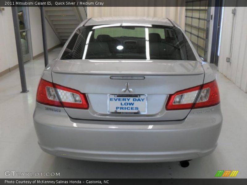 Quick Silver / Medium Gray 2011 Mitsubishi Galant ES