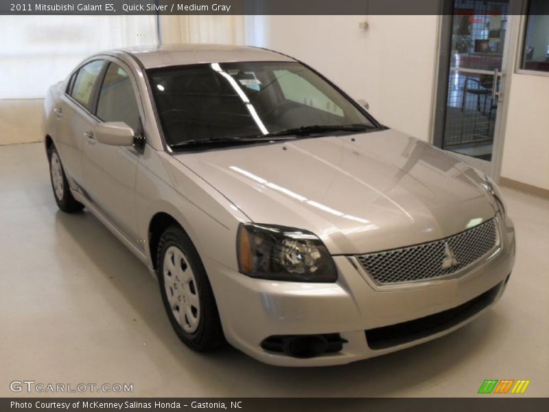 Quick Silver / Medium Gray 2011 Mitsubishi Galant ES