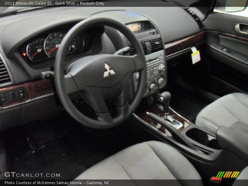 Quick Silver / Medium Gray 2011 Mitsubishi Galant ES