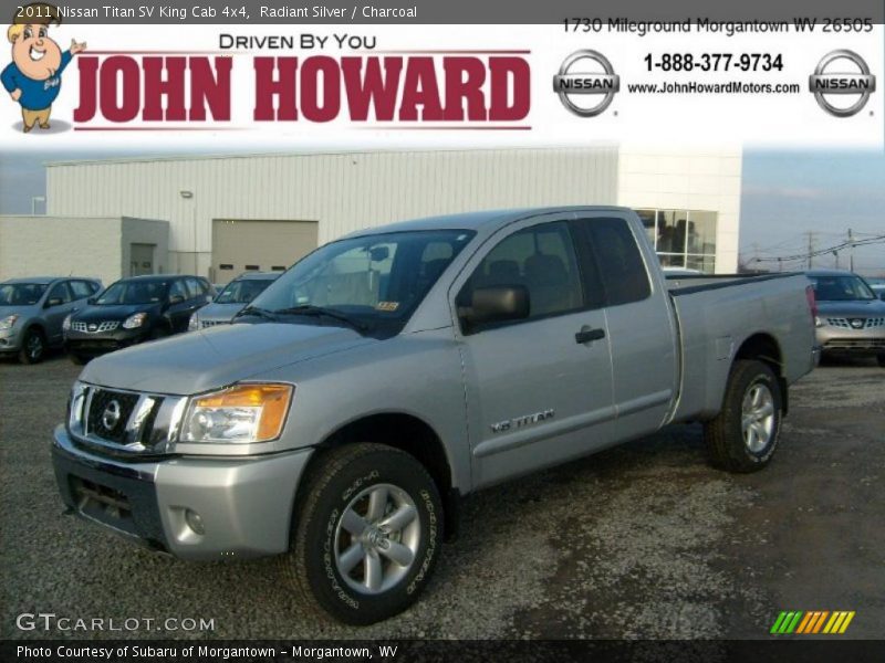 Radiant Silver / Charcoal 2011 Nissan Titan SV King Cab 4x4