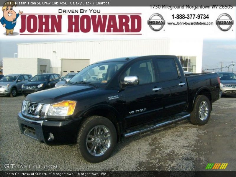 Galaxy Black / Charcoal 2011 Nissan Titan SL Crew Cab 4x4