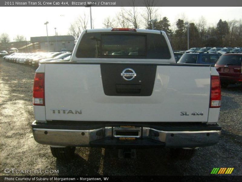 Blizzard White / Charcoal 2011 Nissan Titan SL Crew Cab 4x4