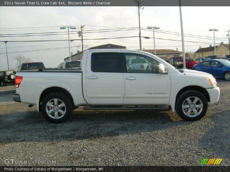 Blizzard White / Charcoal 2011 Nissan Titan SL Crew Cab 4x4