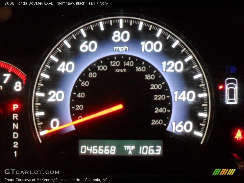 Nighthawk Black Pearl / Ivory 2008 Honda Odyssey EX-L