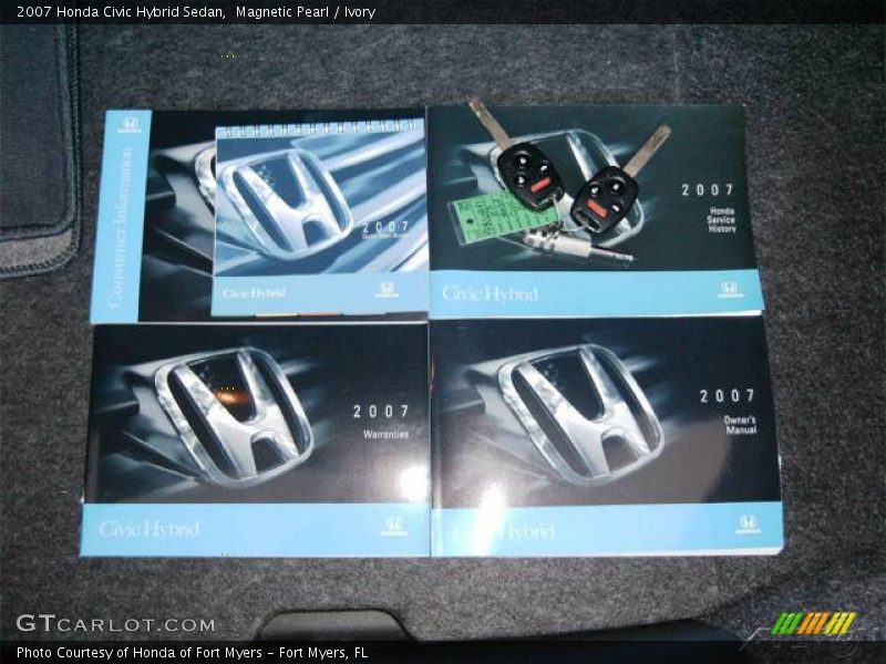 Magnetic Pearl / Ivory 2007 Honda Civic Hybrid Sedan