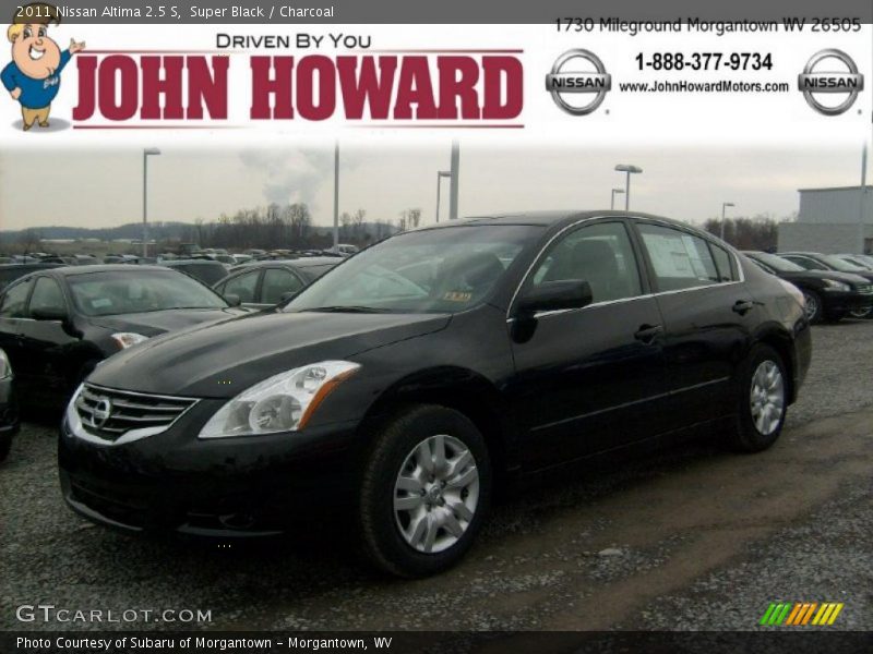 Super Black / Charcoal 2011 Nissan Altima 2.5 S