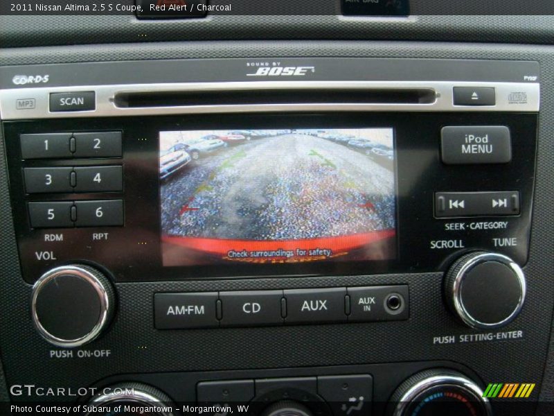 Controls of 2011 Altima 2.5 S Coupe
