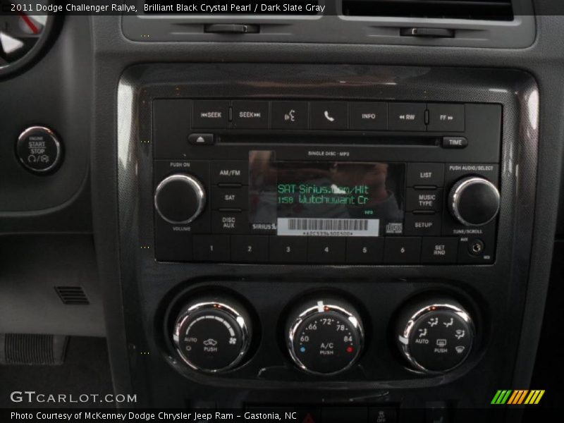 Brilliant Black Crystal Pearl / Dark Slate Gray 2011 Dodge Challenger Rallye