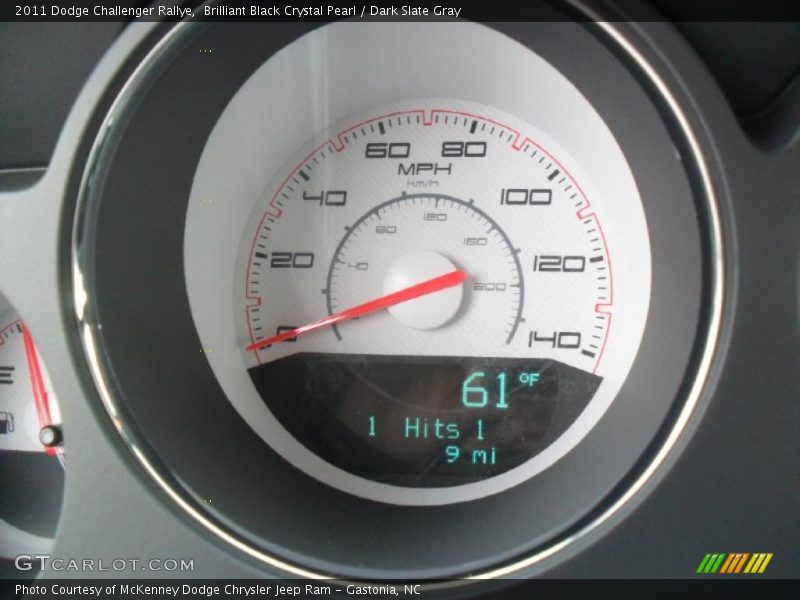 Brilliant Black Crystal Pearl / Dark Slate Gray 2011 Dodge Challenger Rallye