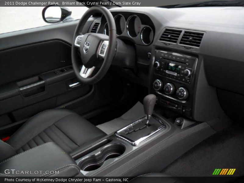 Brilliant Black Crystal Pearl / Dark Slate Gray 2011 Dodge Challenger Rallye