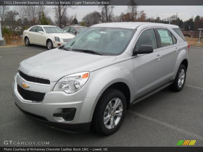 Silver Ice Metallic / Light Titanium/Jet Black 2011 Chevrolet Equinox LS