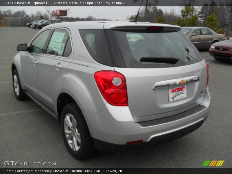 Silver Ice Metallic / Light Titanium/Jet Black 2011 Chevrolet Equinox LS