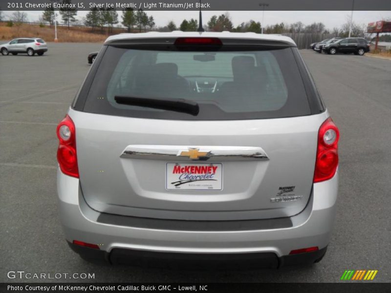 Silver Ice Metallic / Light Titanium/Jet Black 2011 Chevrolet Equinox LS