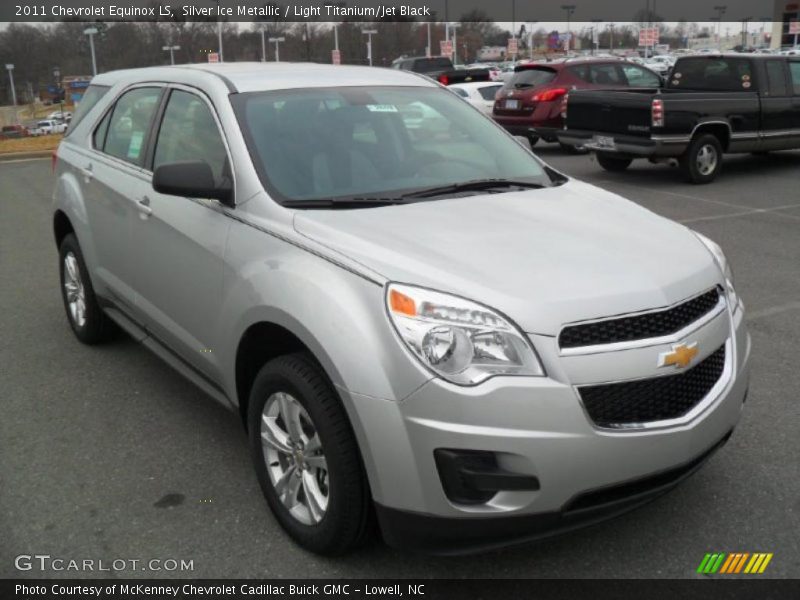 Silver Ice Metallic / Light Titanium/Jet Black 2011 Chevrolet Equinox LS