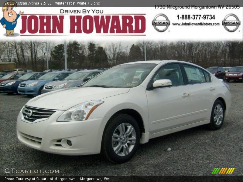 Winter Frost White / Blond 2011 Nissan Altima 2.5 SL