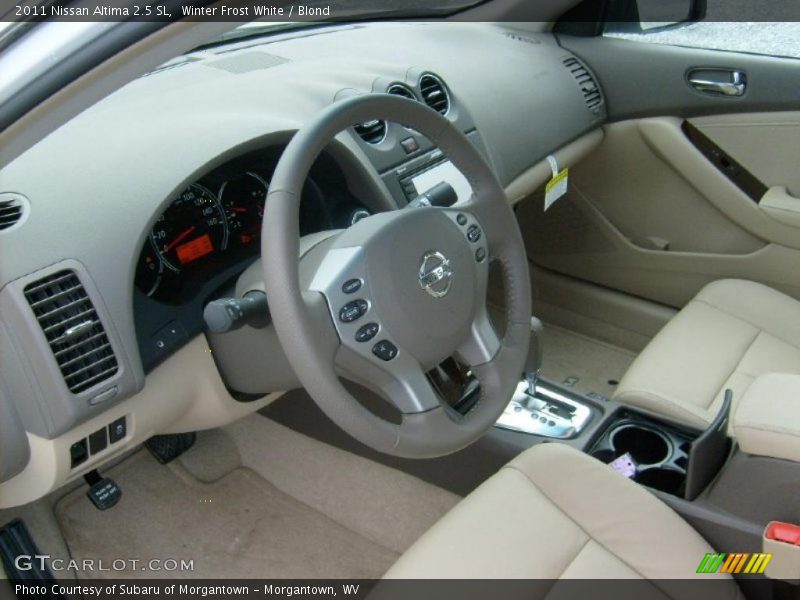 Winter Frost White / Blond 2011 Nissan Altima 2.5 SL