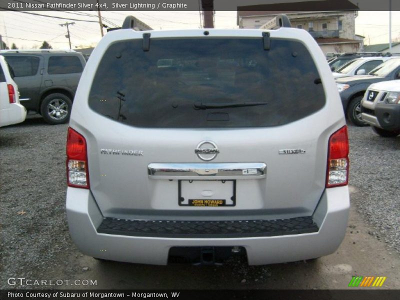 Silver Lightning / Graphite 2011 Nissan Pathfinder Silver 4x4