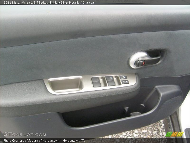 Brilliant Silver Metallic / Charcoal 2011 Nissan Versa 1.8 S Sedan