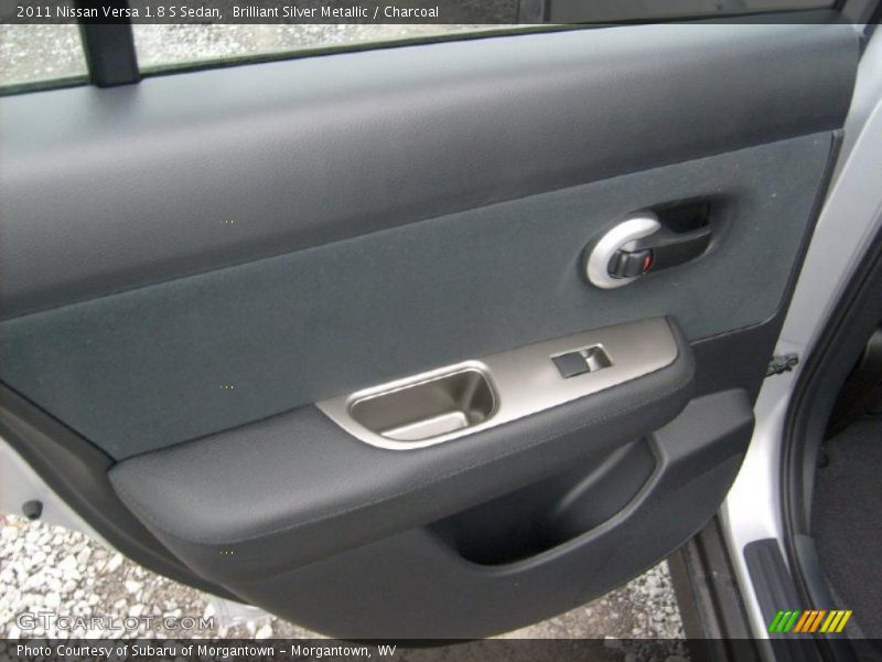 Brilliant Silver Metallic / Charcoal 2011 Nissan Versa 1.8 S Sedan