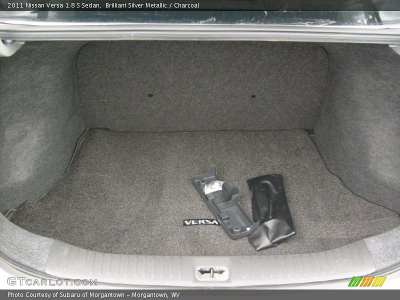 Brilliant Silver Metallic / Charcoal 2011 Nissan Versa 1.8 S Sedan