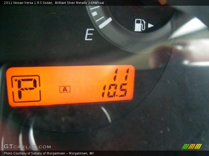 Brilliant Silver Metallic / Charcoal 2011 Nissan Versa 1.8 S Sedan