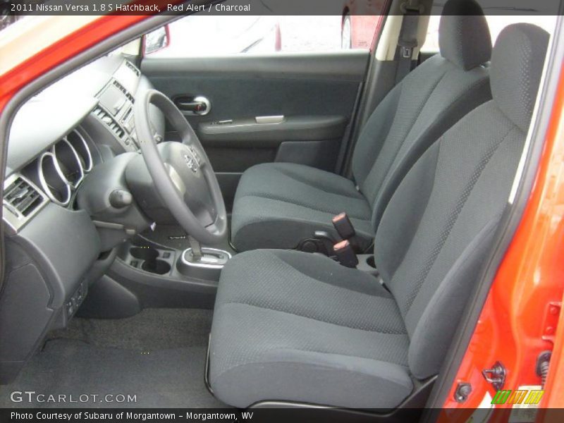 Red Alert / Charcoal 2011 Nissan Versa 1.8 S Hatchback