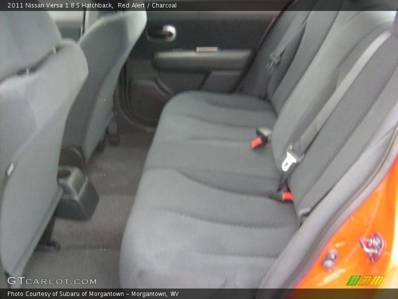 Red Alert / Charcoal 2011 Nissan Versa 1.8 S Hatchback