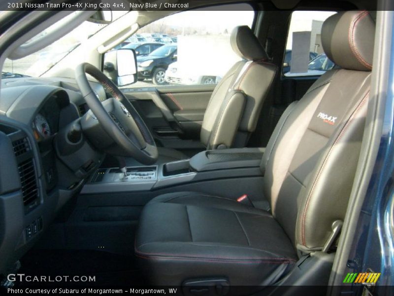  2011 Titan Pro-4X King Cab 4x4 Charcoal Interior