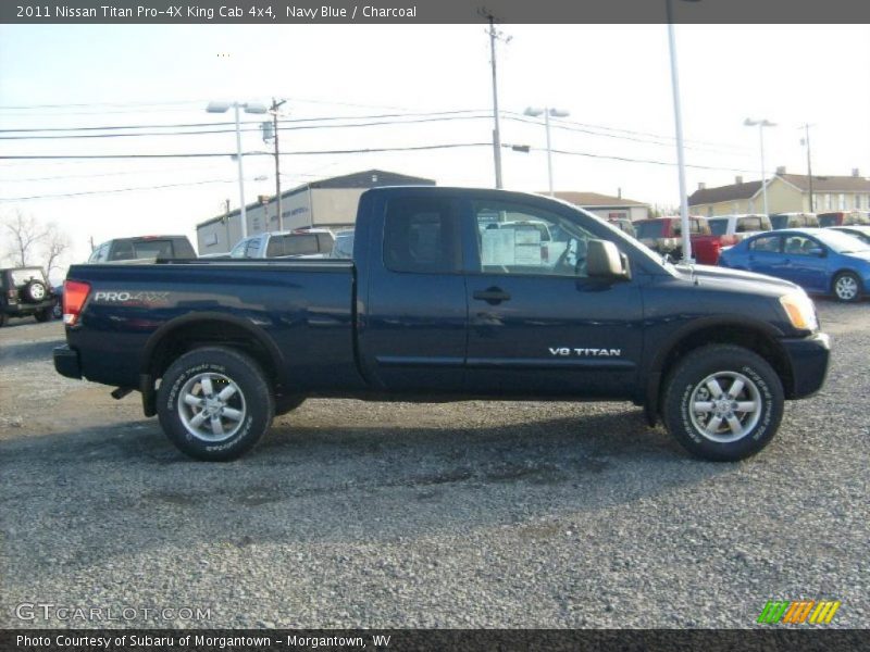 Navy Blue / Charcoal 2011 Nissan Titan Pro-4X King Cab 4x4