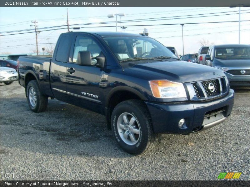 Front 3/4 View of 2011 Titan Pro-4X King Cab 4x4