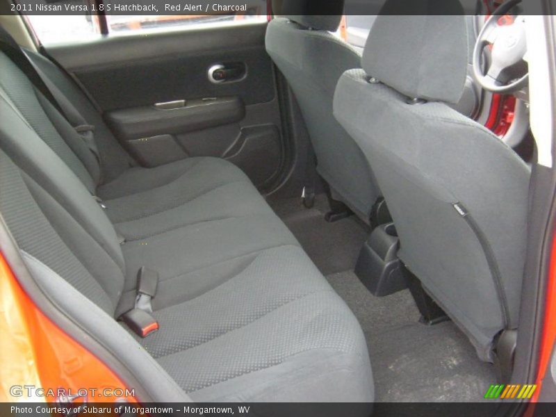 Red Alert / Charcoal 2011 Nissan Versa 1.8 S Hatchback
