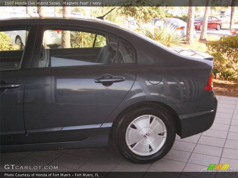 Magnetic Pearl / Ivory 2007 Honda Civic Hybrid Sedan