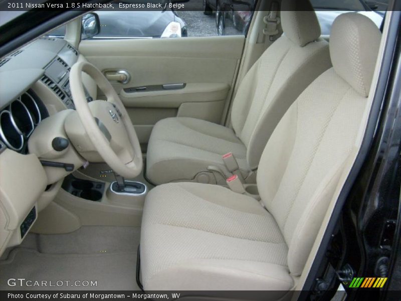 Espresso Black / Beige 2011 Nissan Versa 1.8 S Hatchback