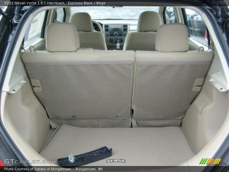 Espresso Black / Beige 2011 Nissan Versa 1.8 S Hatchback