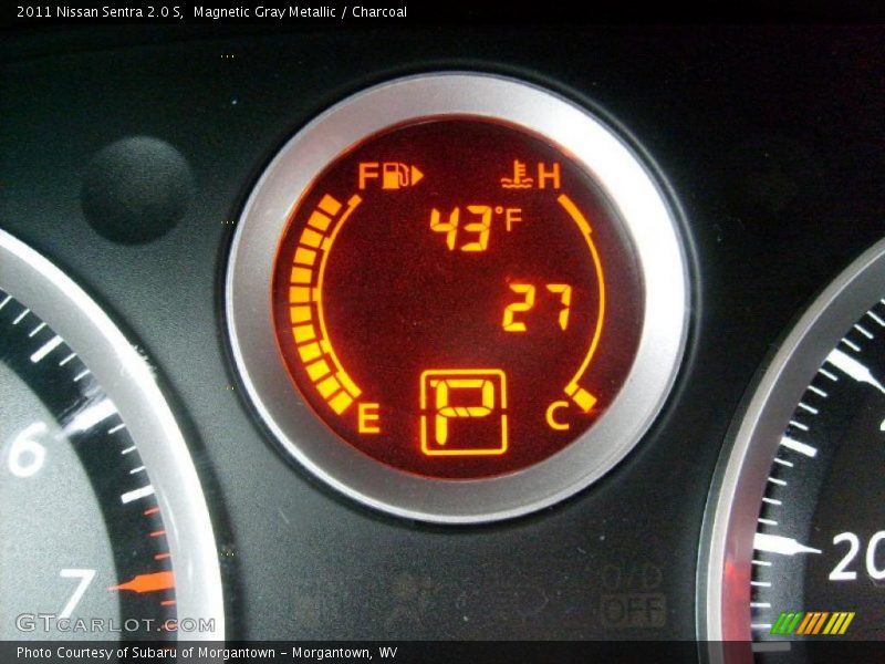 Magnetic Gray Metallic / Charcoal 2011 Nissan Sentra 2.0 S