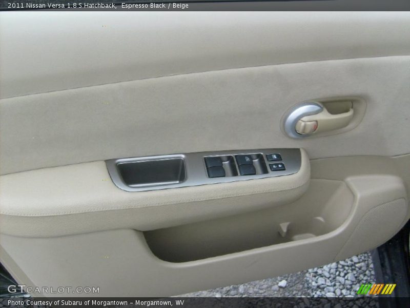 Espresso Black / Beige 2011 Nissan Versa 1.8 S Hatchback