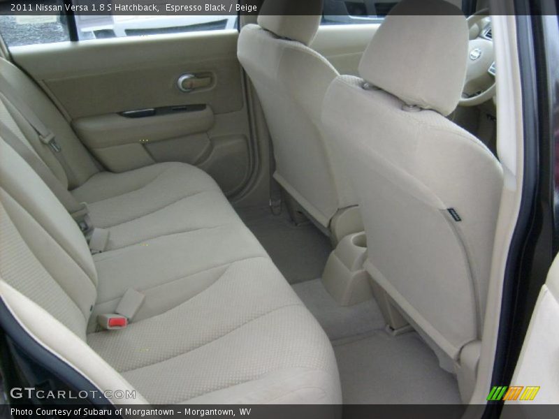 Espresso Black / Beige 2011 Nissan Versa 1.8 S Hatchback