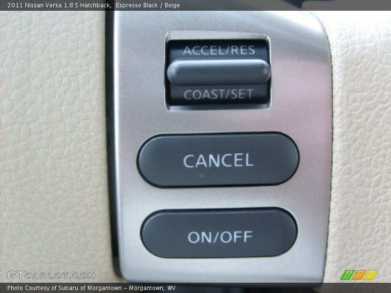 Espresso Black / Beige 2011 Nissan Versa 1.8 S Hatchback
