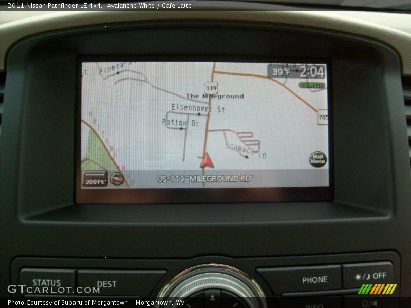 Navigation of 2011 Pathfinder LE 4x4