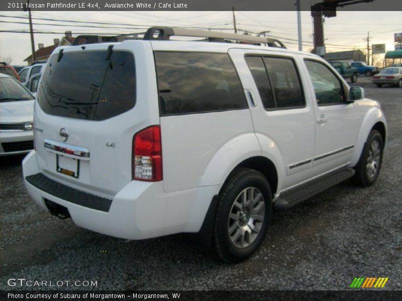 Avalanche White / Cafe Latte 2011 Nissan Pathfinder LE 4x4