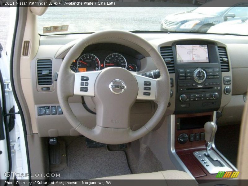 Dashboard of 2011 Pathfinder LE 4x4