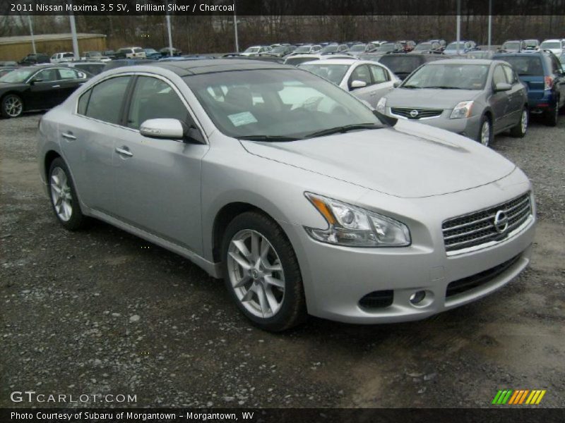 Brilliant Silver / Charcoal 2011 Nissan Maxima 3.5 SV