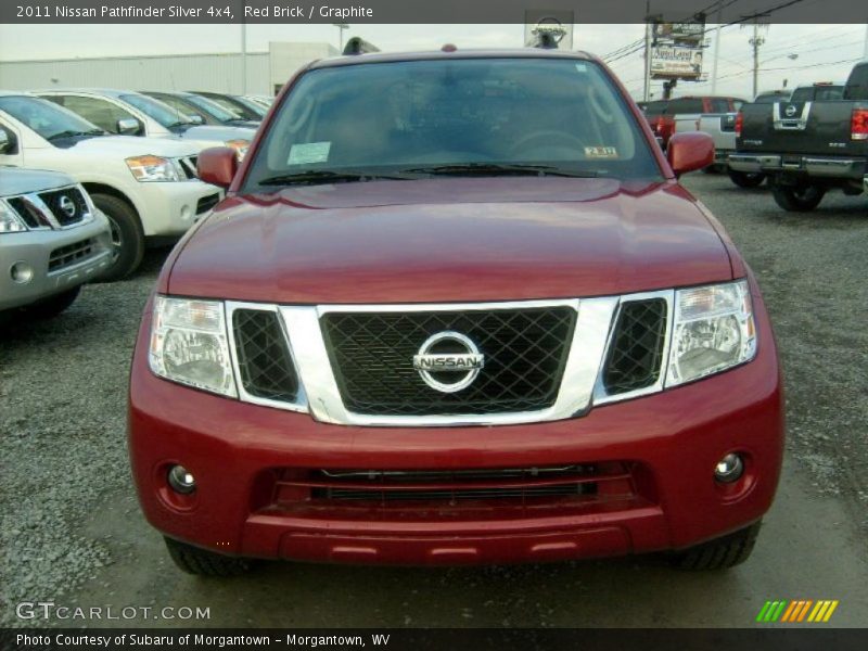  2011 Pathfinder Silver 4x4 Red Brick