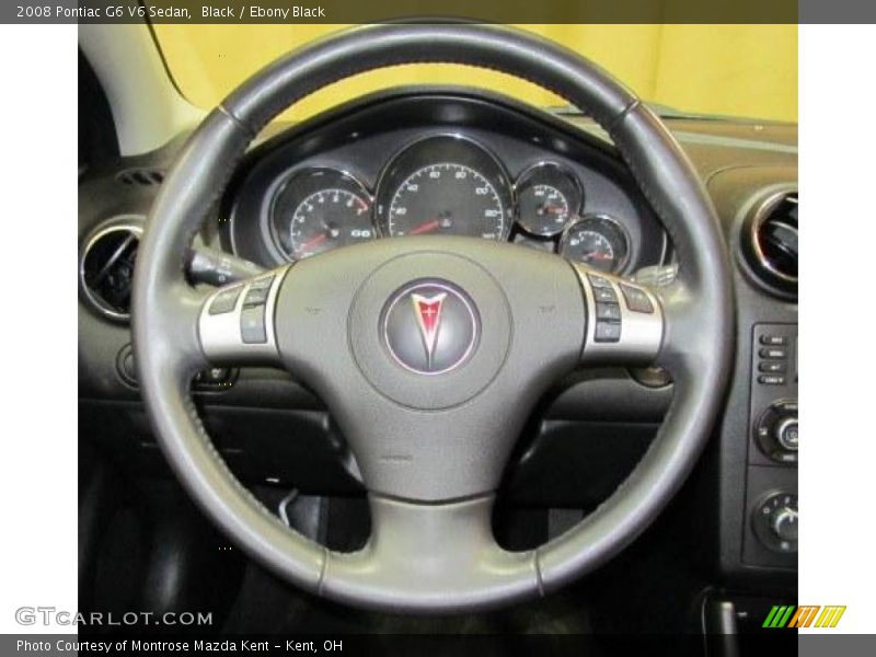 Black / Ebony Black 2008 Pontiac G6 V6 Sedan