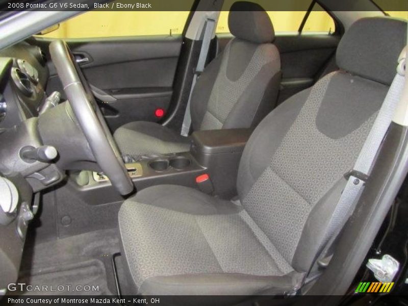 Black / Ebony Black 2008 Pontiac G6 V6 Sedan