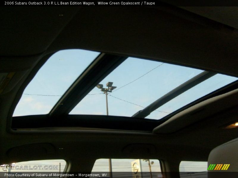 Sunroof of 2006 Outback 3.0 R L.L.Bean Edition Wagon