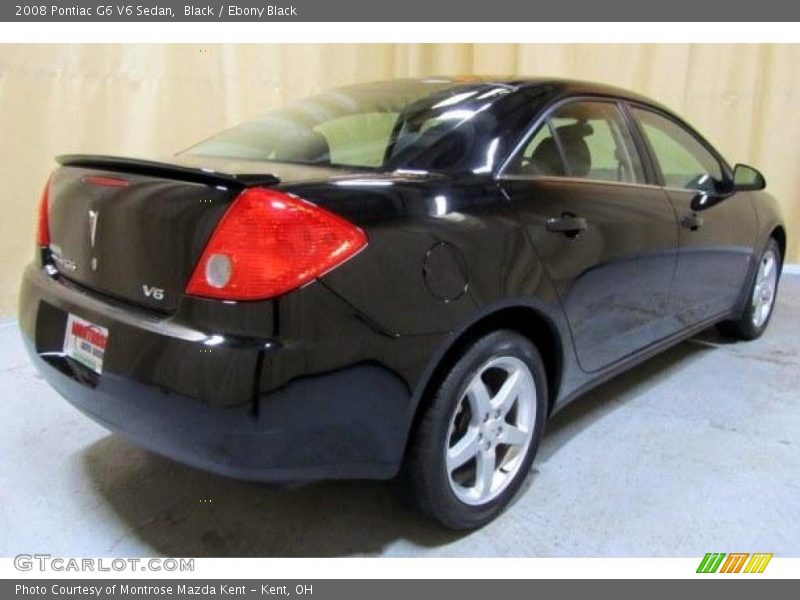 Black / Ebony Black 2008 Pontiac G6 V6 Sedan